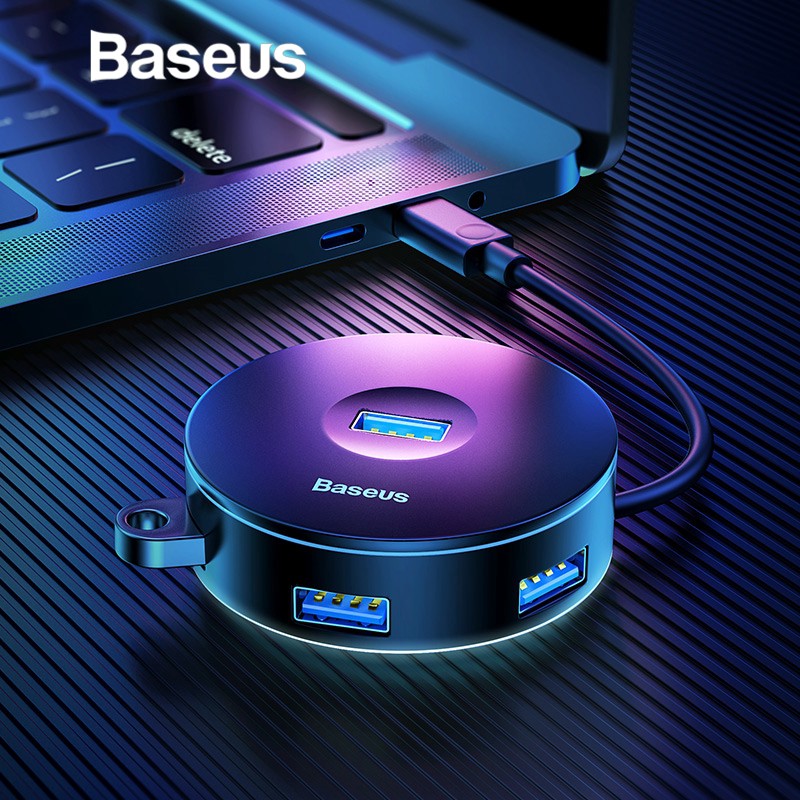 Bộ chuyển đổi Baseus cổng USB 3.0 / Type-C sang USB 3.0 * 1 + USB2.0 * 3 HUB