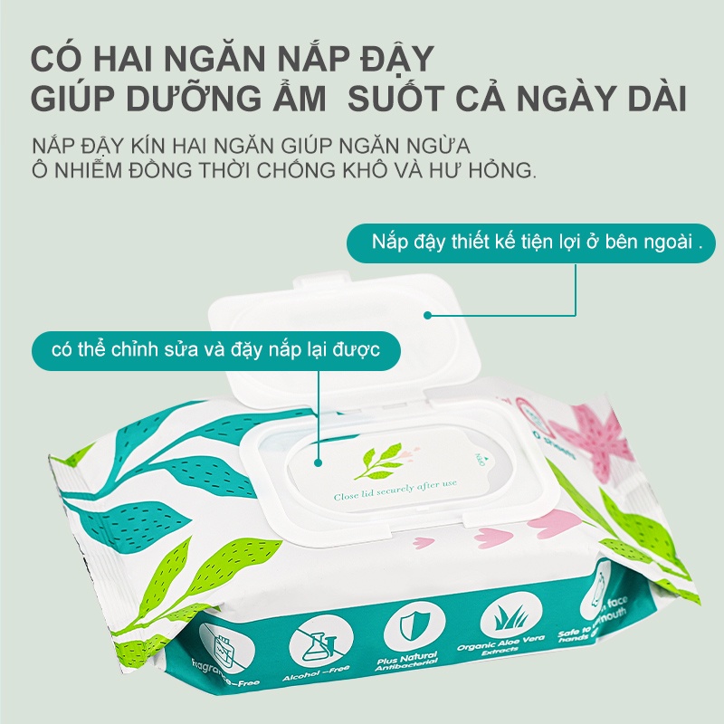 [Einmilk.ân ninh] Khăn ướt dành cho bé đến từ singapre (không mùi,không màu ) 80 tờ và 100 tờ 1 bịch