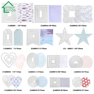 Khuôn Cắt Giấy Làm Từ Kim Loại Hình Tròn Trang Trí Scrapbook