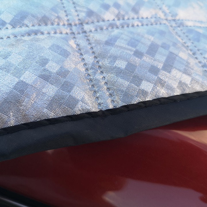 Tấm che nắng kính lái ô tô 150 * 100cm tráng nhôm 3 lớp chống nóng, tấm che nắng kính lái xe hơi, bạt che nắng kính lái