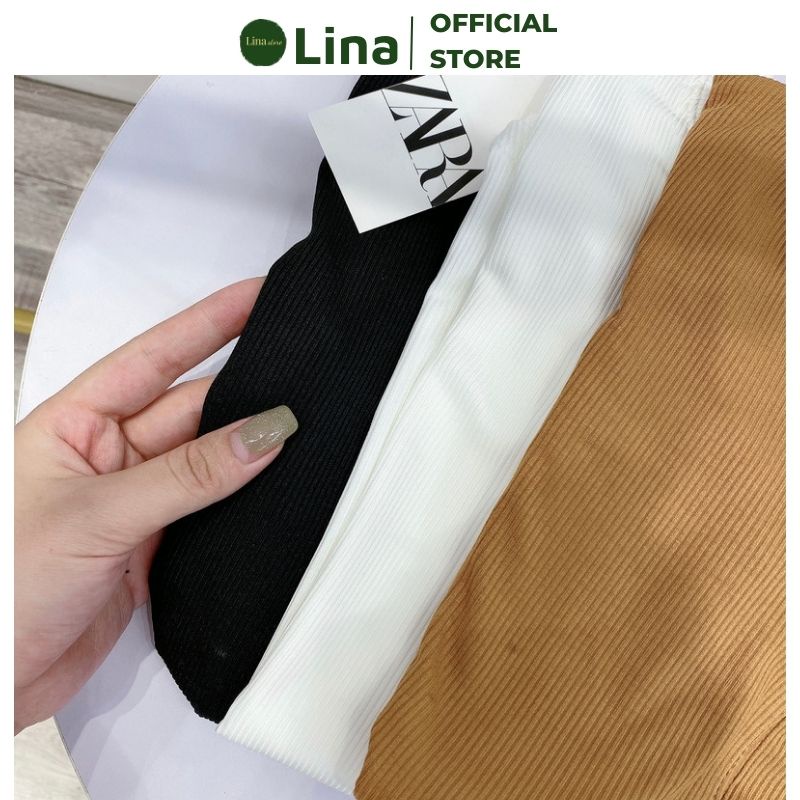 Áo Thun Áo Body Dài Tay Nữ Chất Liệu Tăm Lạnh Không Bai Xù LINASTORE 034