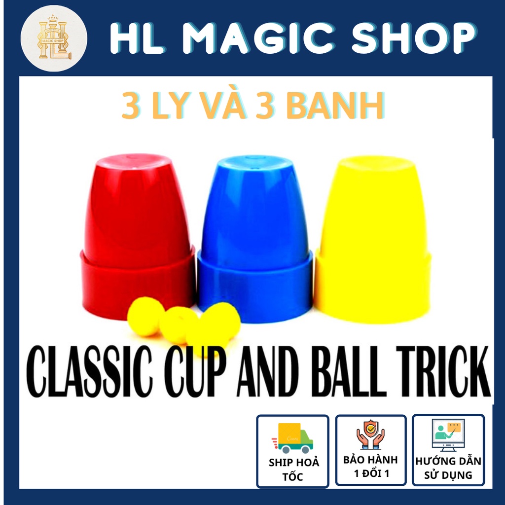 Đồ chơi ảo thuật Banh và Ly ( Cup And Ball )