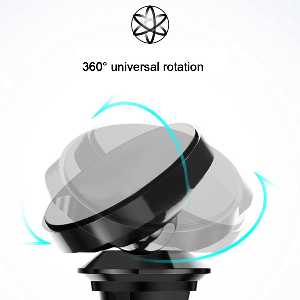 Giá Đỡ Điện Thoại Hít Nam Châm Xoay 360 Độ Thông Dụng Cho Xe Hơi