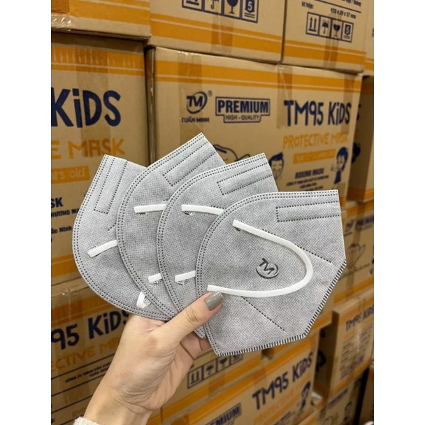 KHẨU TRANG N95 KO VAN MÀU XÁM
