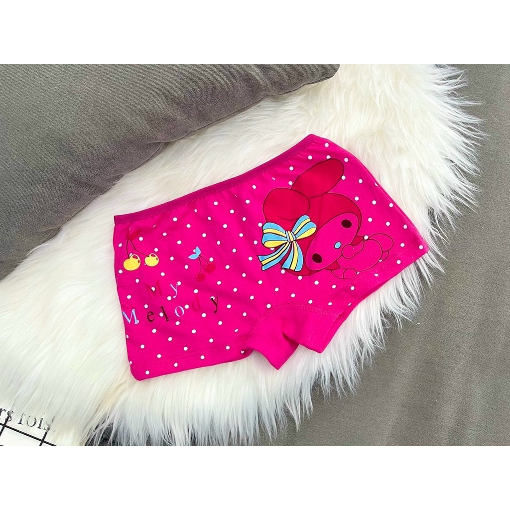 [10-42kg] Set 6 quần chip đùi cho bé gái thun cotton Jennie kids J502