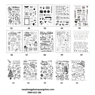 Clear Stamp Noel - Khuôn dấu trong Noel