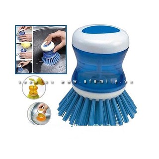 Dụng cụ cọ xoong nồi kèm bình chứa thông minh