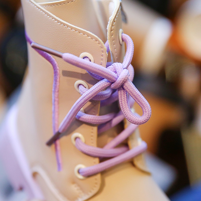 Bốt Martin Cao Cổ Đế Mềm Chống Trượt Có Khóa Kéo Thời Trang Mùa Thu Đông Anh Quốc Dành Cho Bé Gái 3-16 Tuổi