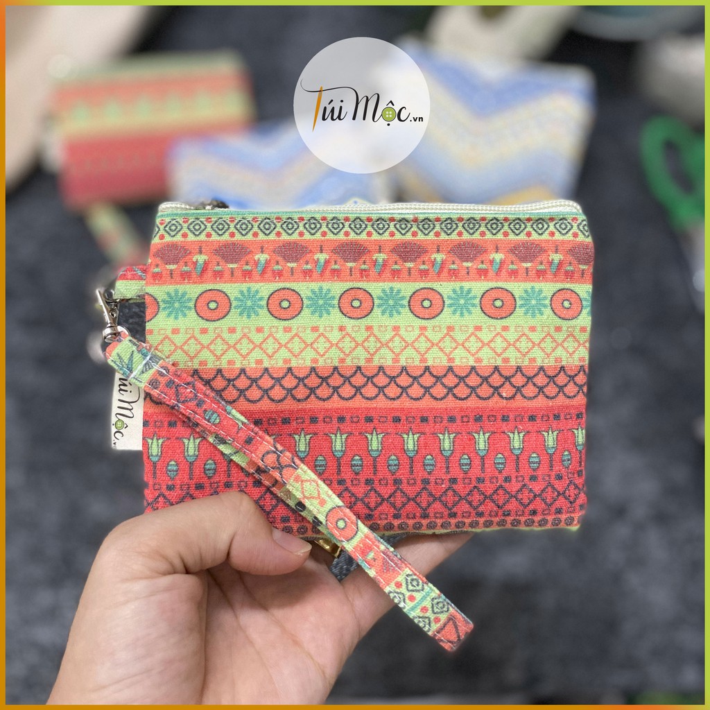 [NEW] {ĐỘC QUYỀN} Ví cầm tay một ngăn may Handmade 100% bằng vải bố dày kích thước 18-12cm