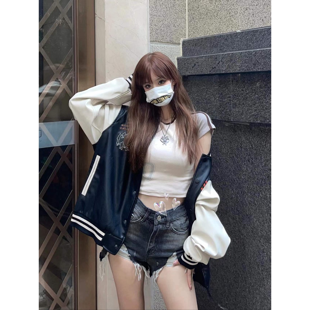 Cocory vn Quần Short Jean Nữ Rách Gối Gợi Cảm