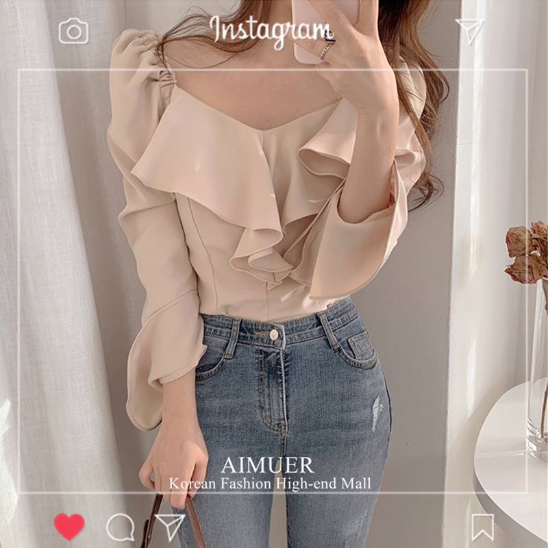 Áo sơ mi kiểu Hàn Quốc đẹp tiểu thư bánh bèo nữ bigsize form rộng đẹp kiểu công sở tay dài  M-6