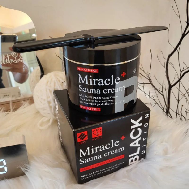 Kem Tan Mỡ Nhiệt Lạnh tặng đai quấn phiên bản đen Sauna Cream số 1 Hàn Quốc