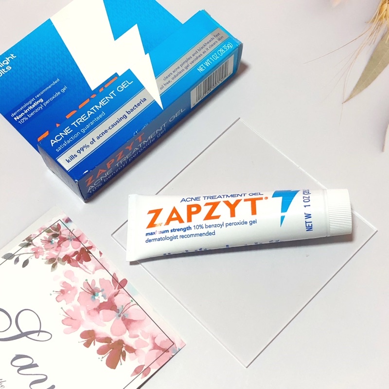 Kem mụn ZAPZYT Acne Treatment 10% Benzoyl Peroxide Gel 5.0