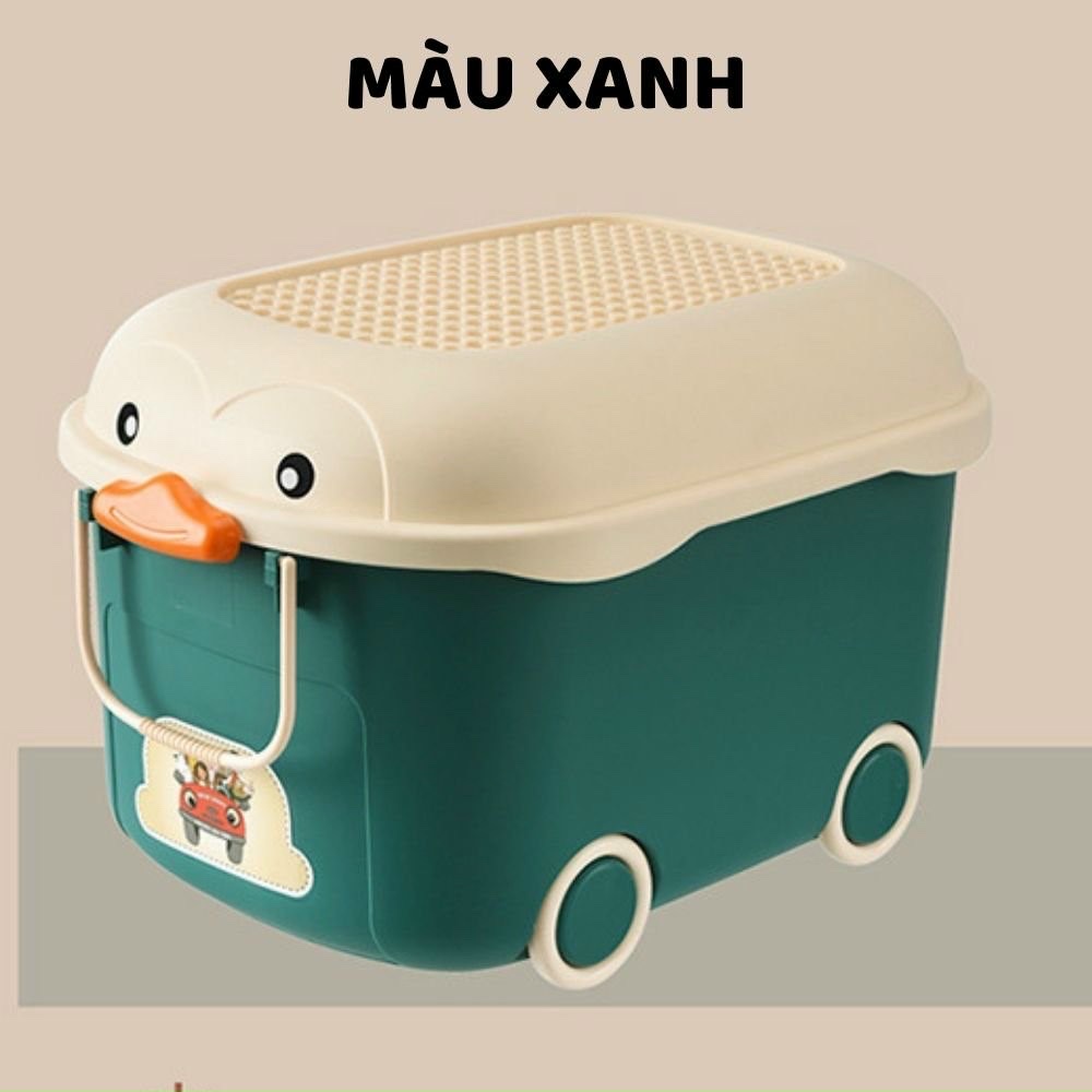 Thùng đựng đồ chơi có bánh xe hình thú size 56*34 cm