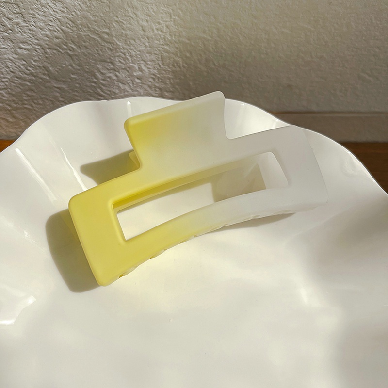 Kẹp Tóc Hình Vuông Bằng Acrylic Màu Sắc Ngọt Ngào Phong Cách Hàn Quốc