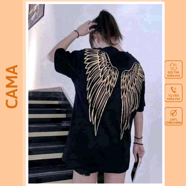 [Mã 44FASHIONSALE1 giảm 10K đơn 50K] [Rẻ Vô Đ ịch] Áo thun unisex tay lỡ form rộng cánh chim CaMa Store M81