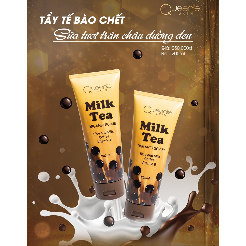 TẨY TẾ BÀO CHẾT TRÂN CHÂU ĐƯỜNG ĐEN QUEENIE_SKIN 200ml  [ Hàng Chính Hãng]