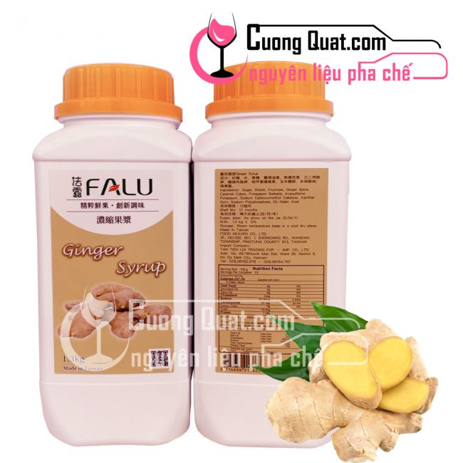 Syrup Falu Đài Loan 1.3kg Gừng
