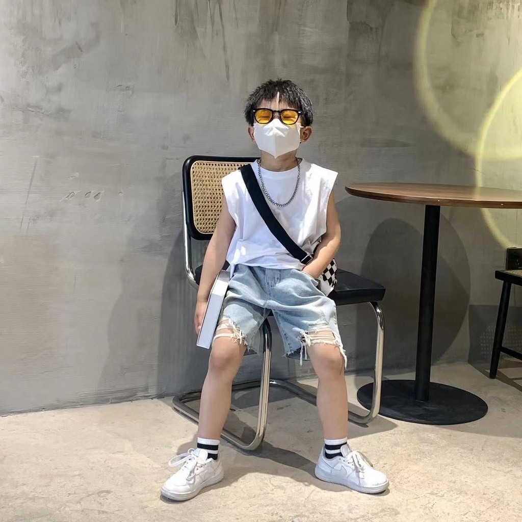 Set Áo Thun Ngắn Tay + Quần Short Thời Trang Hè Cho Bé Trai