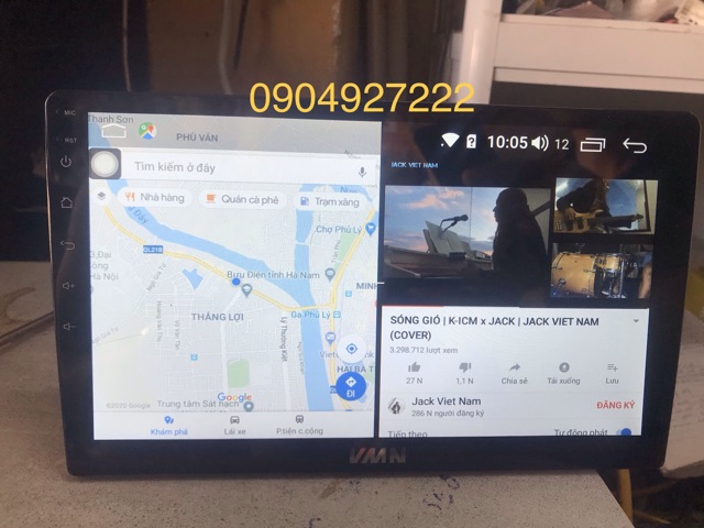 Màn hình android VMN Ram 4GB - bộ nhớ 64GB cắm sim 4G