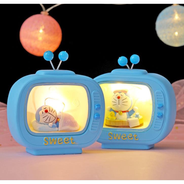 Đèn ngủ Tivi DORAEMON Trang Trí Phòng Ngủ Siêu Dễ Thương