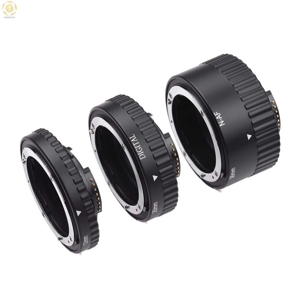 Ngàm mở rộng macro 3 chi tiết 12mm 20mm 36mm cho Nikon ngàm F AF D3300/D3400/D3500/D500/D5300/D5500