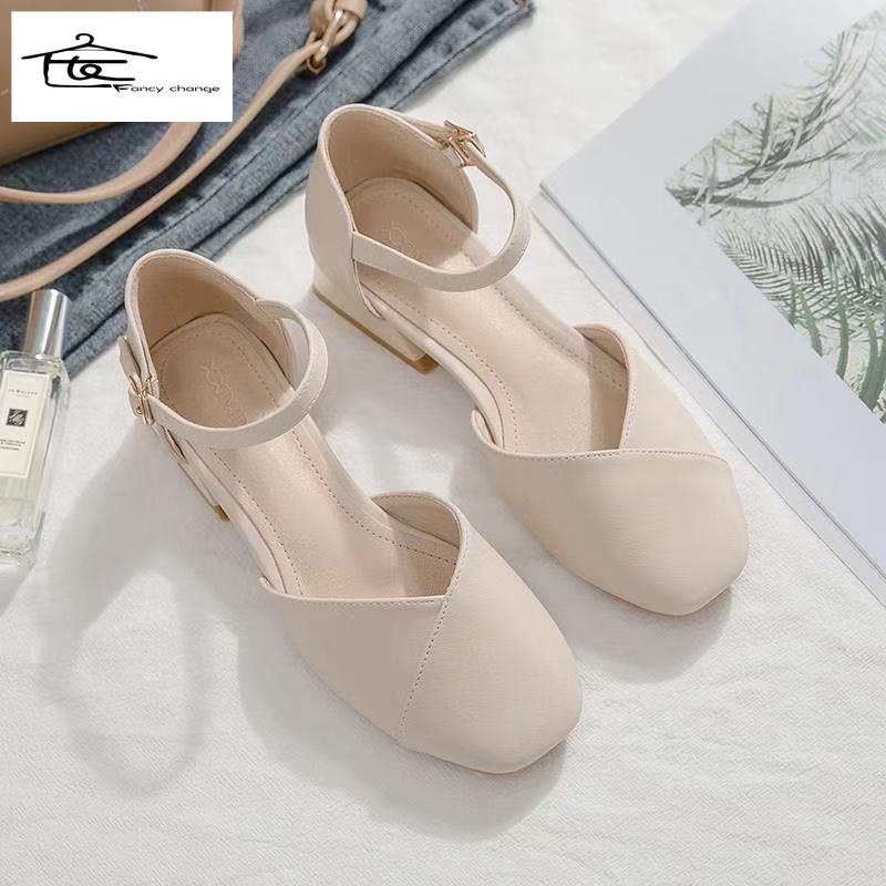 Giày Sandal Cao Gót 2022 Phong Cách Thời Trang Mùa Hè Mới Dành Cho Nữ