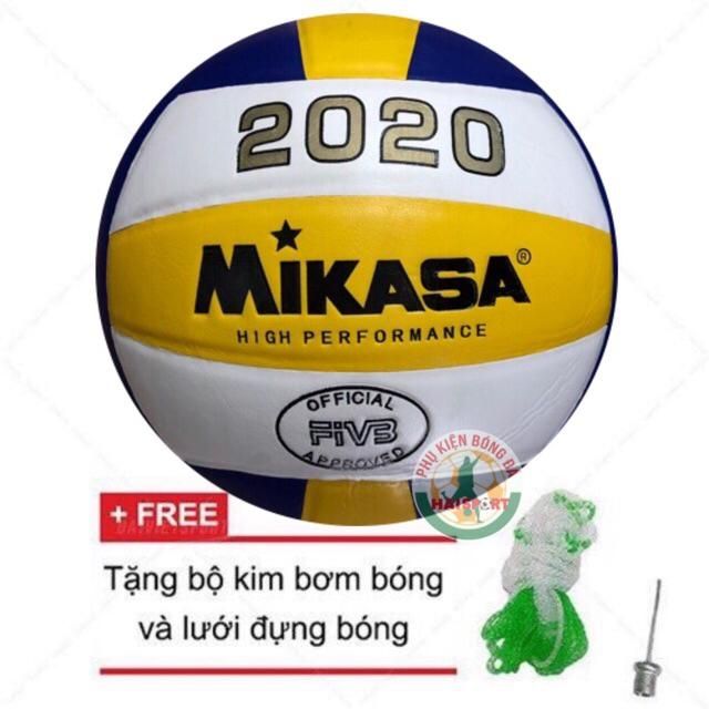 Quả bóng chuyền Mikasa 2020 tiêu chuẩn thi đấu [ Tặng kim bơm + Lưới