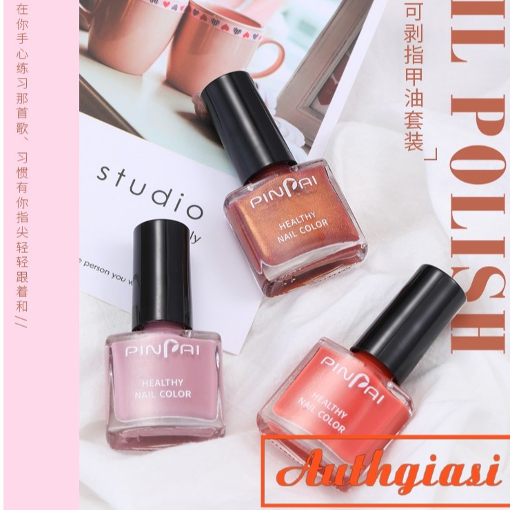 Sơn móng tay PINPAI HEALTHY COLOR Nail Polish Professional Nail Art 6ml