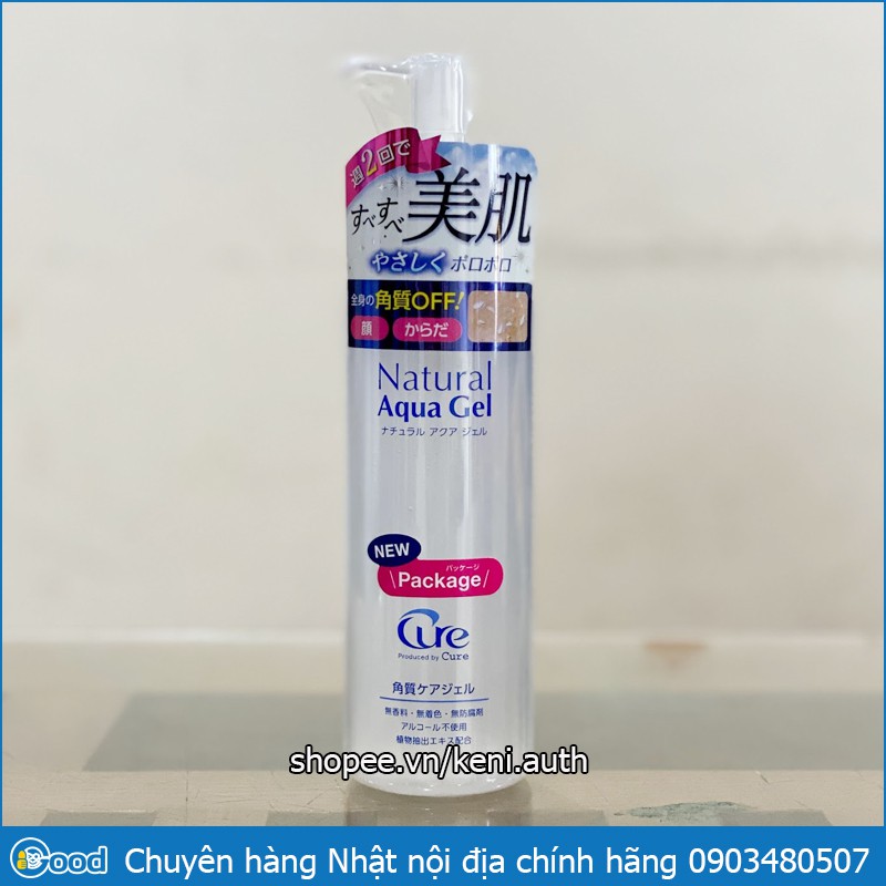 Tẩy da chết Cure Natural Aqua Gel nội địa Nhật Bản 250ml