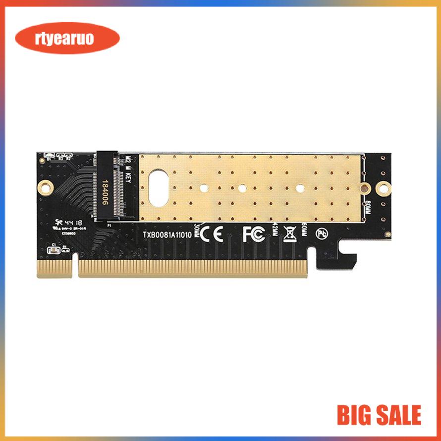 M.2 NVMe M2 to PCIE 3.0 X16 SSD Adapter Controller Card M Key Interface Support PCI Express 3.0x16 SSD Disk