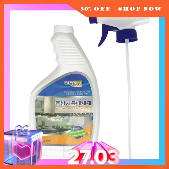 Xịt tẩy rửa đa năng 'thần thánh' Hàn Quốc-Kitchen Grease Cleaner-Loại Bỏ Tất Cả Các Vết Bẩn Cứng Đầu