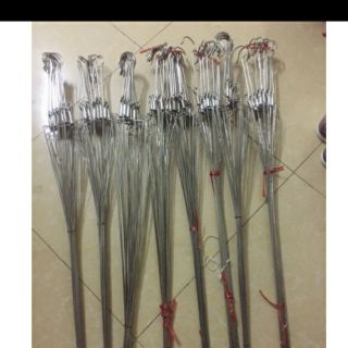 20 cái móc inox dài 90cm treo chậu trồng lan