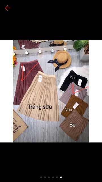 Váy xếp ly dáng dài chuẩn 100% đẹp như hình | BigBuy360 - bigbuy360.vn