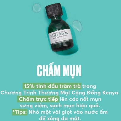 Tinh Dầu Tràm Trà Chấm Mụn, Kháng Khuẩn, Giảm Mụn The Body Shop Tea Tree Oil