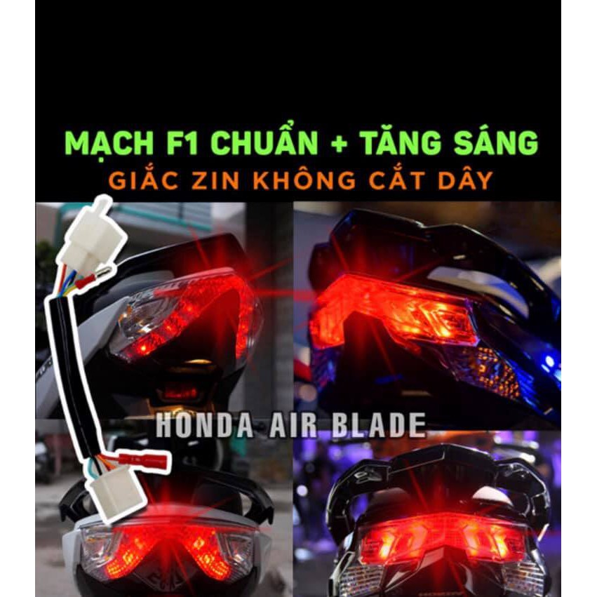 Mach F1 cho Honda air blade sử dụng đèn hậu led đời từ 2013 đến 2019 - phukientuhien