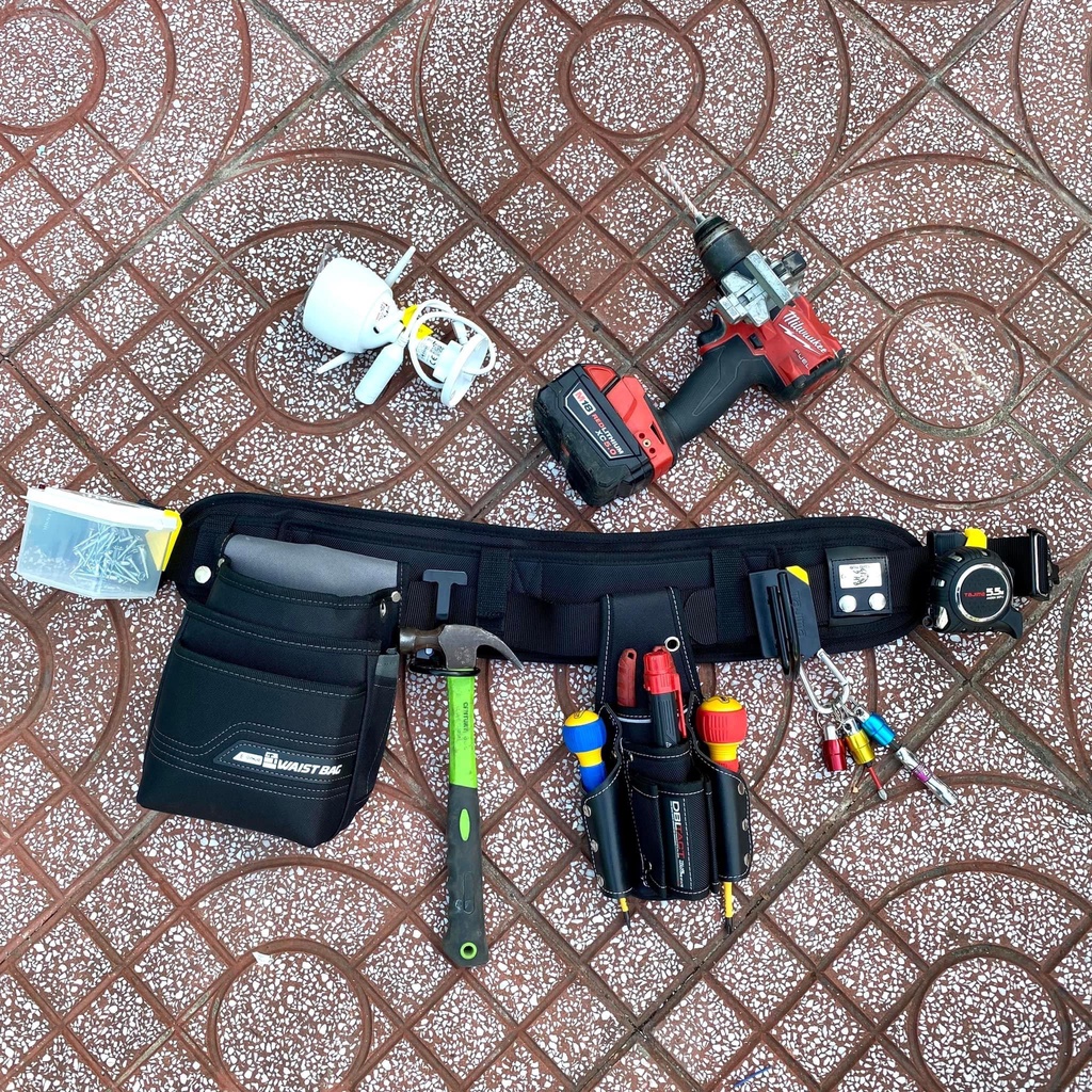 Bộ dây đai đồ nghề Nhật M2 cho thợ điện, nước, camera,...