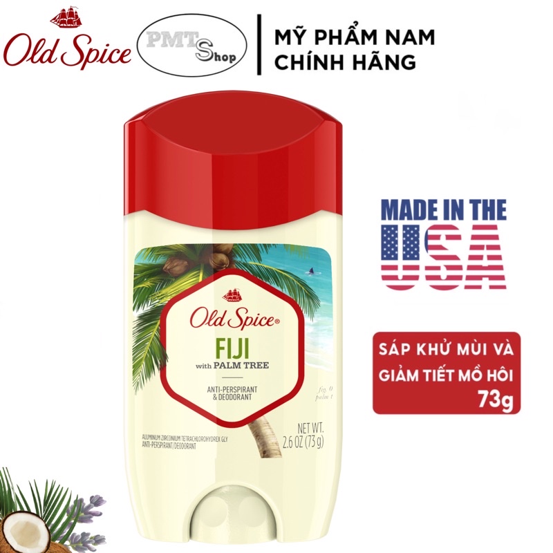 Lăn sáp khử mùi nam Old Spice Nature Collection 73g (sáp trắng) Fiji , Timber , Deep Sea , Alpine , Wilderness