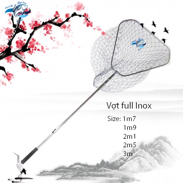 Vợt Vớt Cá Inox Vành Tam Giác Đủ Size, Chất Liệu Làm Bằng Inox Siêu Bền, Cứng, Tải Cá Tốt, Vợt Xúc Cá GIÁ TẠI XƯỞNG