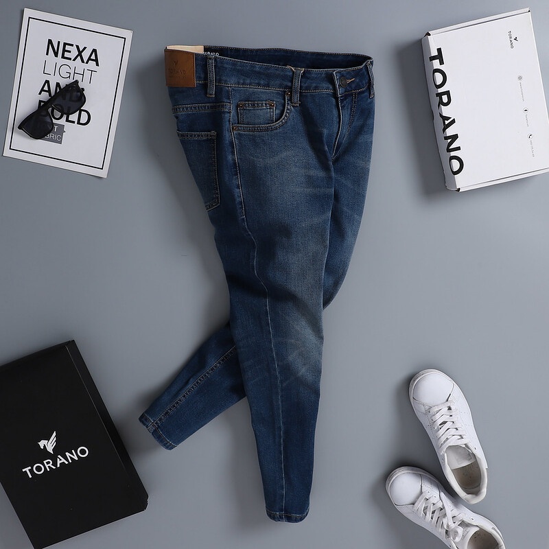 Quần Jeans nam TORANO dáng basic Slim Co Giãn Tốt, Không Bai Xù, Bền Màu, Phom Trẻ Trung BJ001