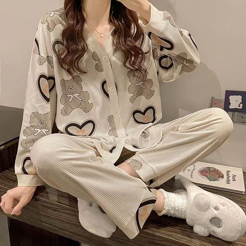 Đồ Ngủ Nữ dài tay Kimono cổ YUKATA phong cách Nhật Bản 2021 DN011