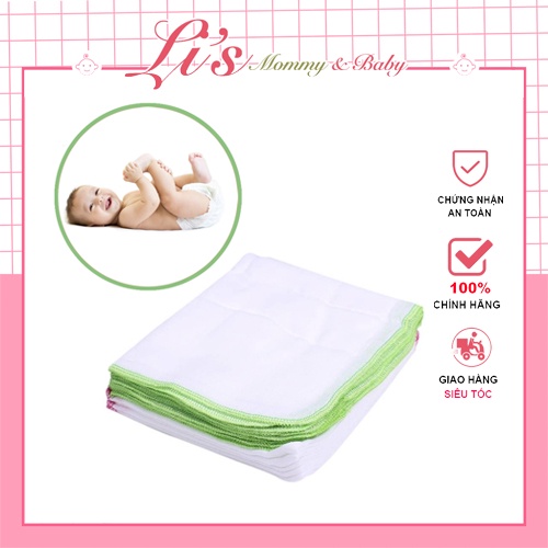 Khăn sữa cho bé Marigo Phú Đô sơ sinh 3 lớp 4 lớp vải xô 100% Cotton hàng đẹp Mã K32