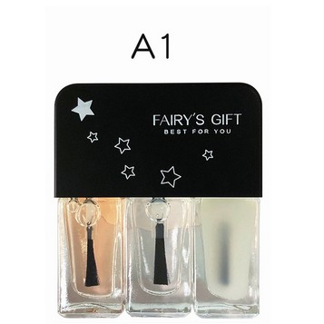 Set 3 chai sơn móng tay Sơn Móng Tay Nhũ + Lì Fairy's Gift màu kẹo xinh xắn