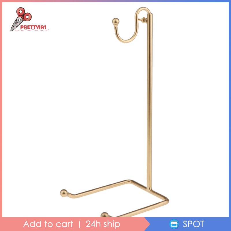 Giá Đỡ Trưng Bày Túi Xách Bằng Thép Không Gỉ Điều Chỉnh Chiều Cao Màu Vàng Prettyia1