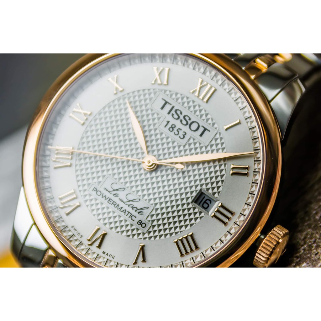 Đồng hồ nam chính hãng Tissot Le Locle Powermatic 80 T006.407.22.033.00 - Máy  Cơ - Kính Sapphire