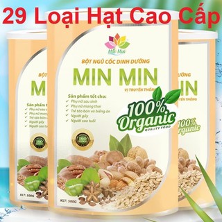 NGŨ CỐC LỢI SỮA MINMIN 500g - HỘP NGŨ CỐC DINH DƯỠNG MINMIN 29 LOẠI HẠT VÀ 18 LOẠI HẠT