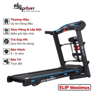 Máy Chạy Bộ Điện Đa Năng ELIP Maximus Kiểu Dáng Hiện Đại, Màn Hình LCD, 8 Đệm Lò Xo Giảm Xóc Tốt