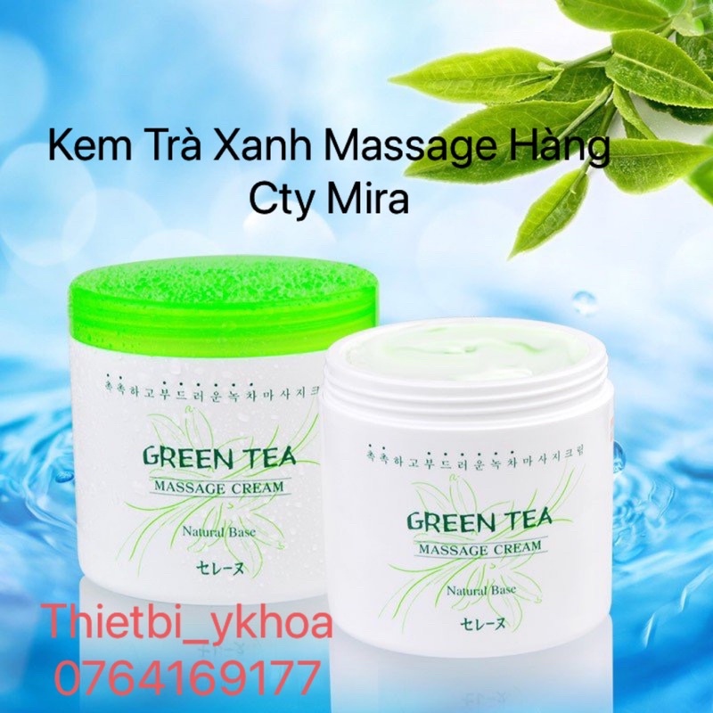[ Hàng Chính hãng ] Kem massage tổng hợp trà xanh Mira Green tea massage cream 450gr