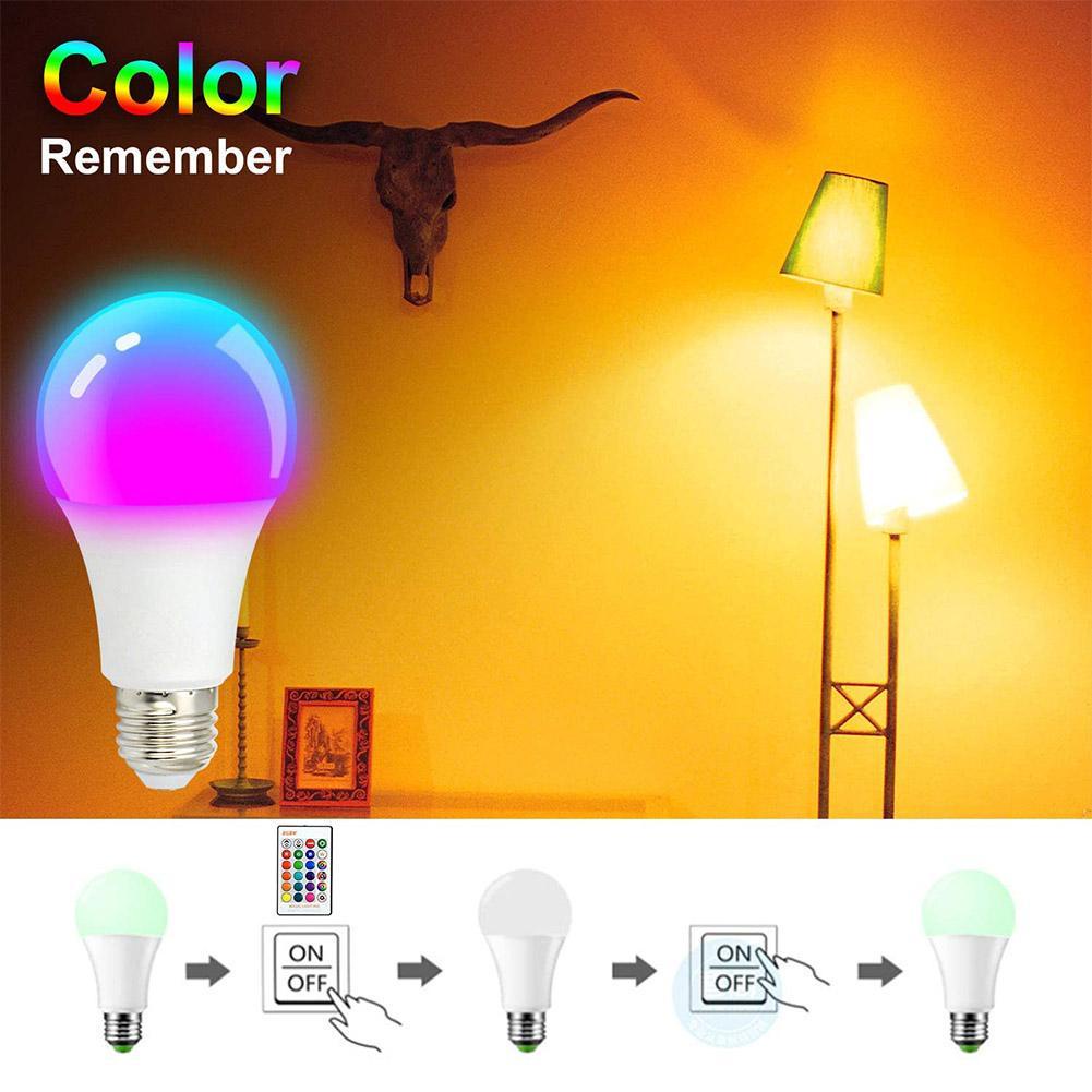 Đèn LED thông minh E27 10W RGB thay đổi màu sắc điều khiển từ xa