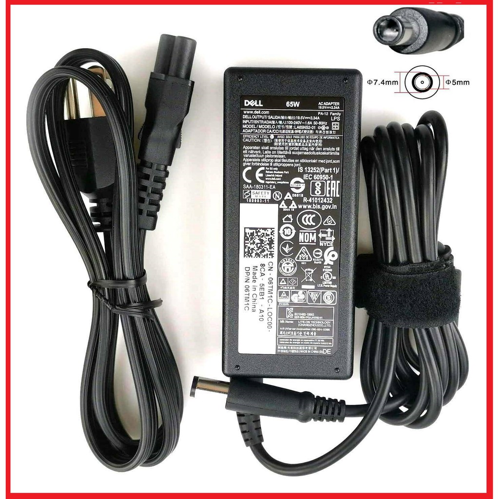 [SẠC ZIN ] Sạc Laptop DELL N4110 N4010 2421 2420 3450 4050 3521 19.5V – 3.34A Chân KIM TO